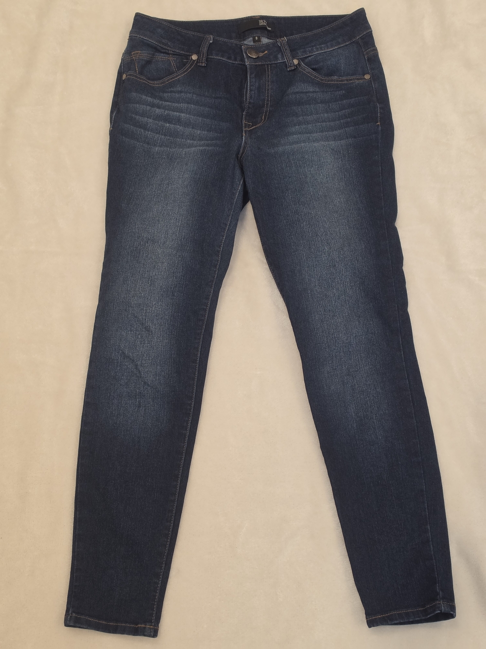 1822 DENIM Women’s Dark Blue Stretch Skinny Jeans SIZE 8